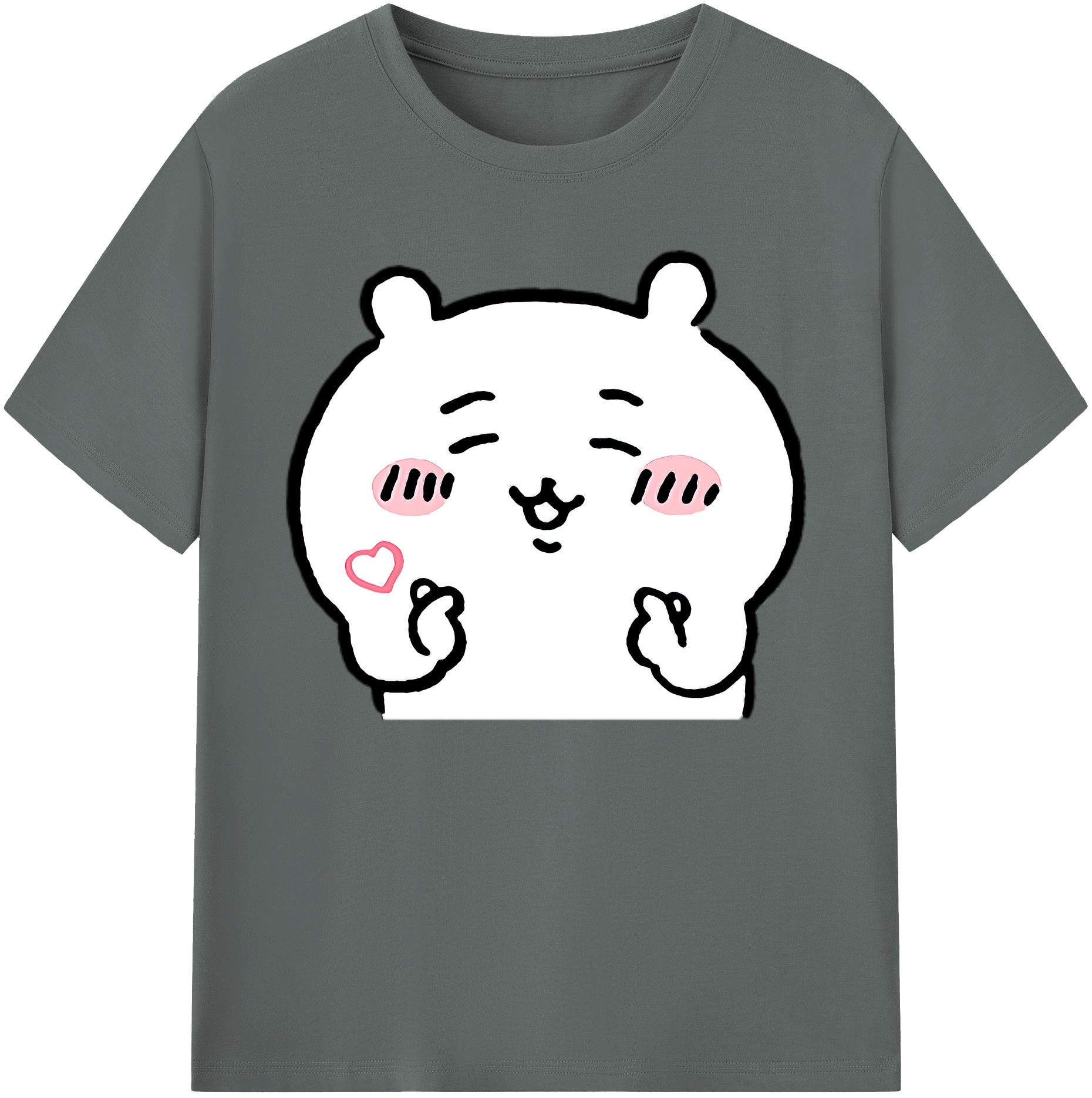 （画像用） ちいかわ ちいかわ Chii-kawa chiikawa 綿100％ メンズ半袖Tシャツ｜肌触りやわらか＆通気性